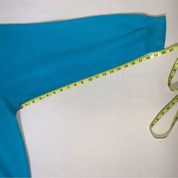 Guess Jeans Vintage Crewneck Sweatshirt 80s 90s Light Teal XL - Picture 5 of 10